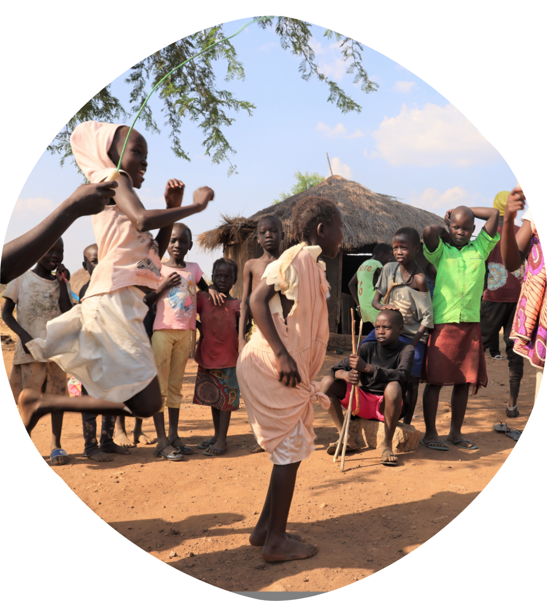 kids skipping a rope