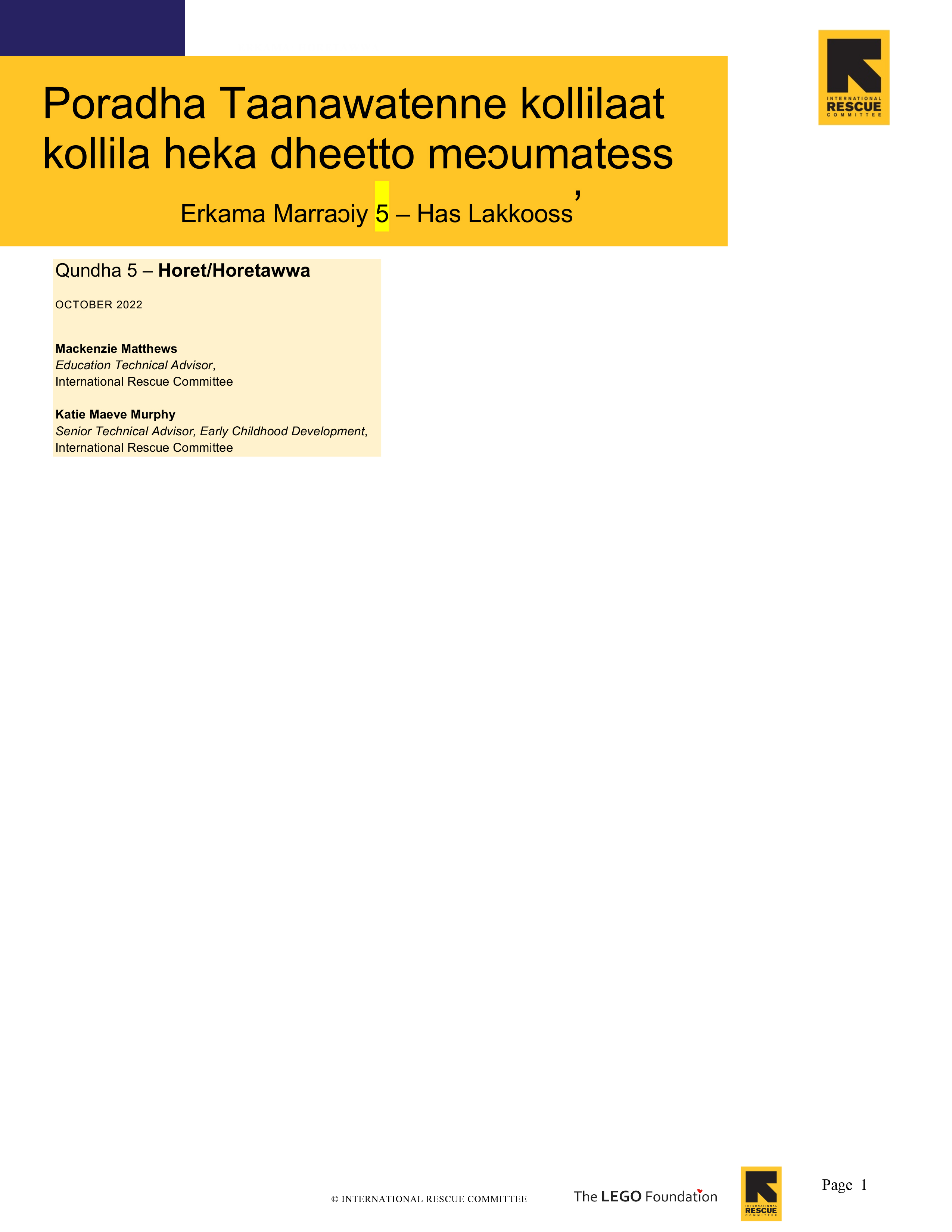 Educator PHC Derashe 5