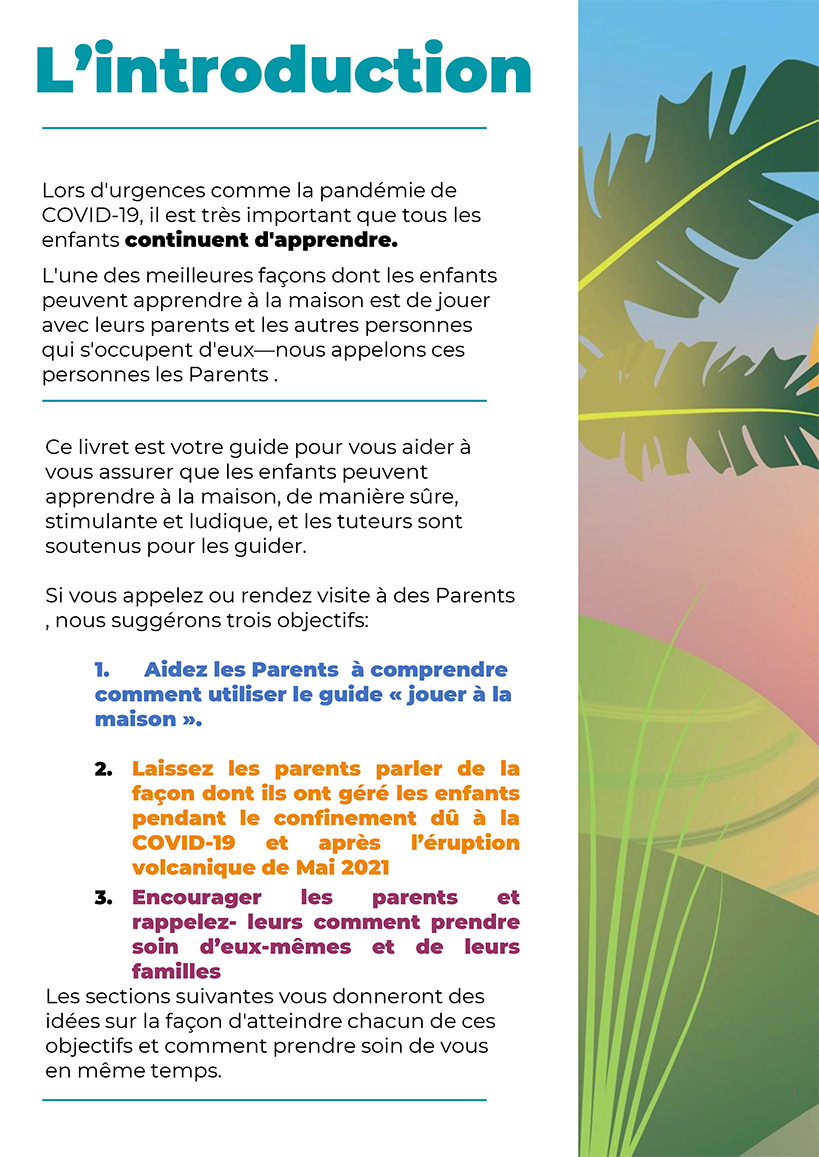 PlayMatters Home Learning Packets for Educators