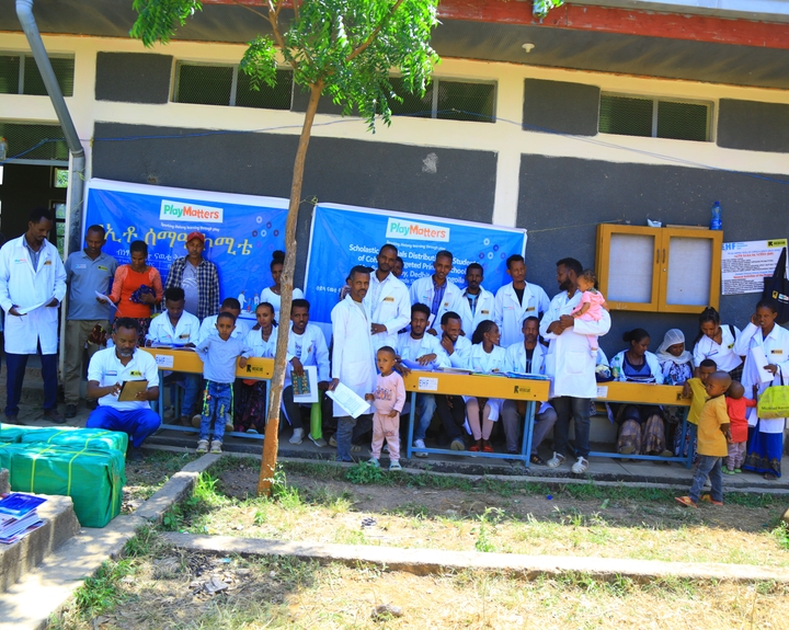 TLM distribution in Dedebit primary school 2025 