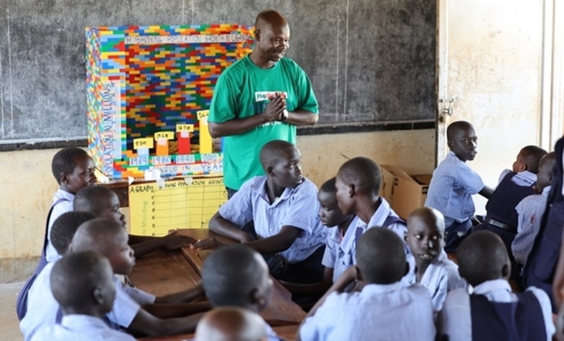 Komakech Ronald, Primary Five teacher at Koro Primary School in Yumbe District