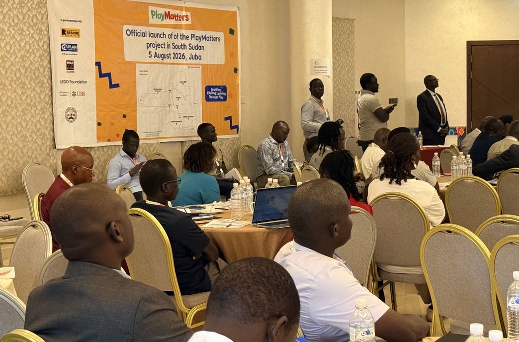 Participants attending the PlayMatters launch in South Sudan